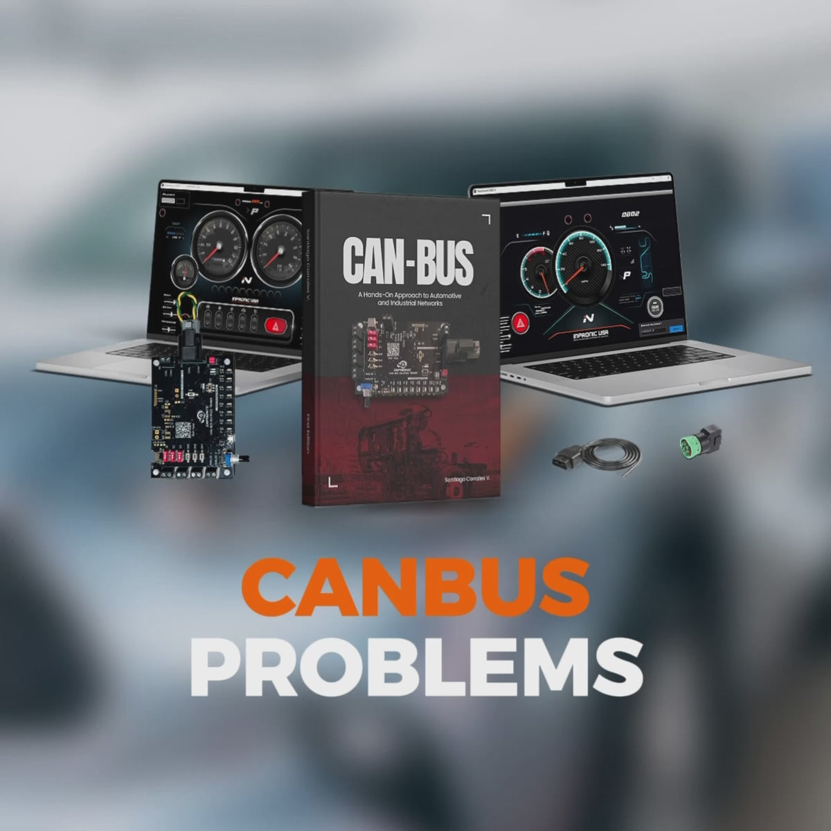 CAN-BUS Trainer KIT PRO | J1939, OBD2 & CANopen Simulator – INPRONIC USA